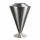 Moderner Boden Frappeuse in Stahl Satin Finish Made in Italy - Astana Viadurini