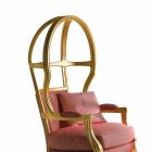 Fratelli Boffi Babette Design Sessel aus Holz mit Stoff bezogen Viadurini