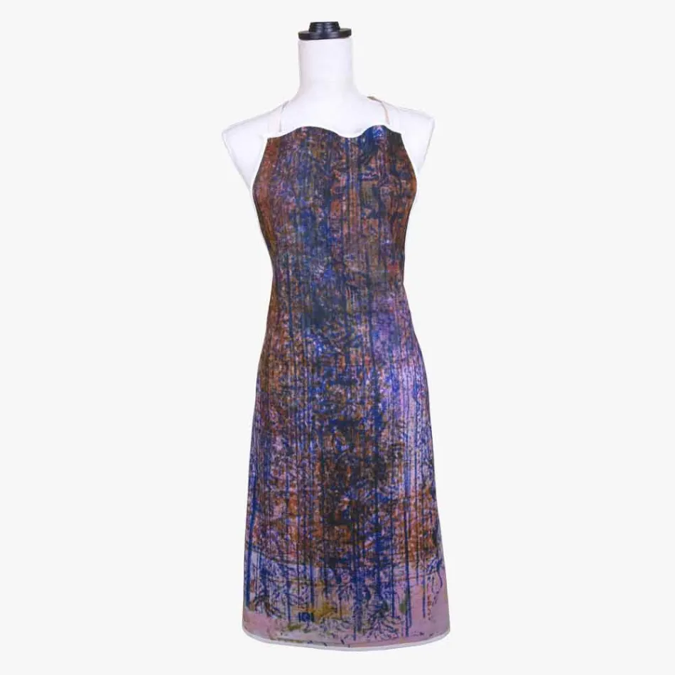 Handgemachte Schürze Handgemachter Druck Einzigartiges Stück aus Baumwolle - Viadurini von Marchi Viadurini