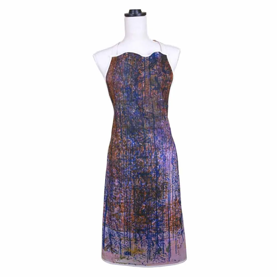 Handgemachte Schürze Handgemachter Druck Einzelstück in Baumwolle - Marken Viadurini