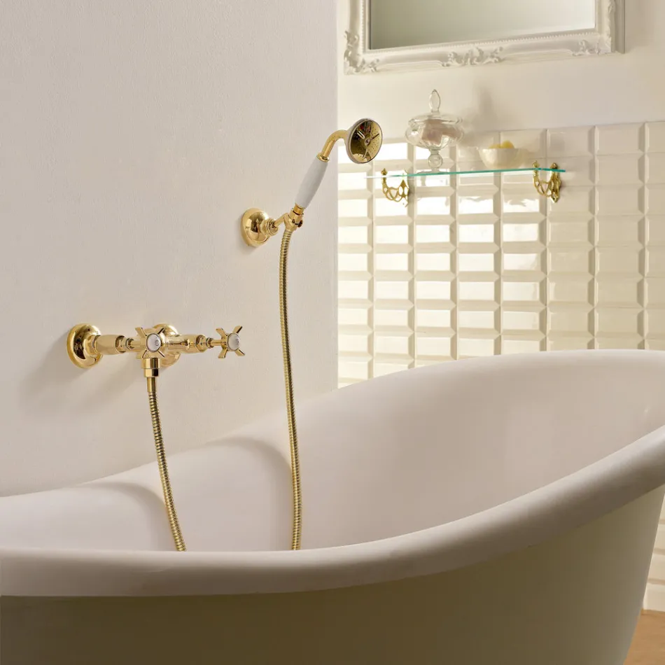 Vintage Design Messing Duschgruppe Made in Italy - Katerina Viadurini