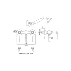 Vintage Design Messing Duschgruppe Made in Italy - Katerina Viadurini