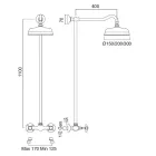Handgefertigte Messing-Duschgruppe im klassischen Stil - Miriano Viadurini