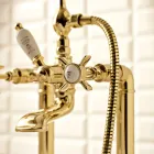 Vintage Design Messing Stehende Badewanne Gruppe Made in Italy - Katerina Viadurini