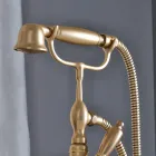 Bodenstehende Badewanne mit Handbrause und flexiblem Schlauch Made in Italy - Milano Viadurini