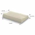 Doppelwellenkissen aus Memory Foam 10 cm hoch Made in Italy - Nimes Viadurini