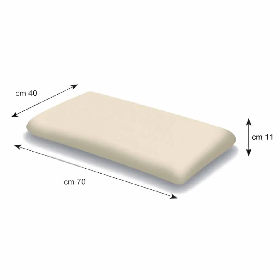 Kissen aus Memory Foam 11 cm hoch Made in Italy - Jasmin Viadurini