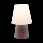 Wiederaufladbare LED-Lampe aus farbigem Kunststoff für drinnen oder draußen - Fungostar Viadurini