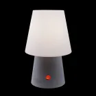 Wiederaufladbare LED-Lampe aus farbigem Kunststoff für drinnen oder draußen - Fungostar Viadurini