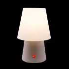 Wiederaufladbare LED-Lampe aus farbigem Kunststoff für drinnen oder draußen - Fungostar Viadurini