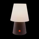 Wiederaufladbare LED-Lampe aus farbigem Kunststoff für drinnen oder draußen - Fungostar Viadurini