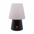 Wiederaufladbare LED-Lampe aus farbigem Kunststoff für drinnen oder draußen - Fungostar Viadurini