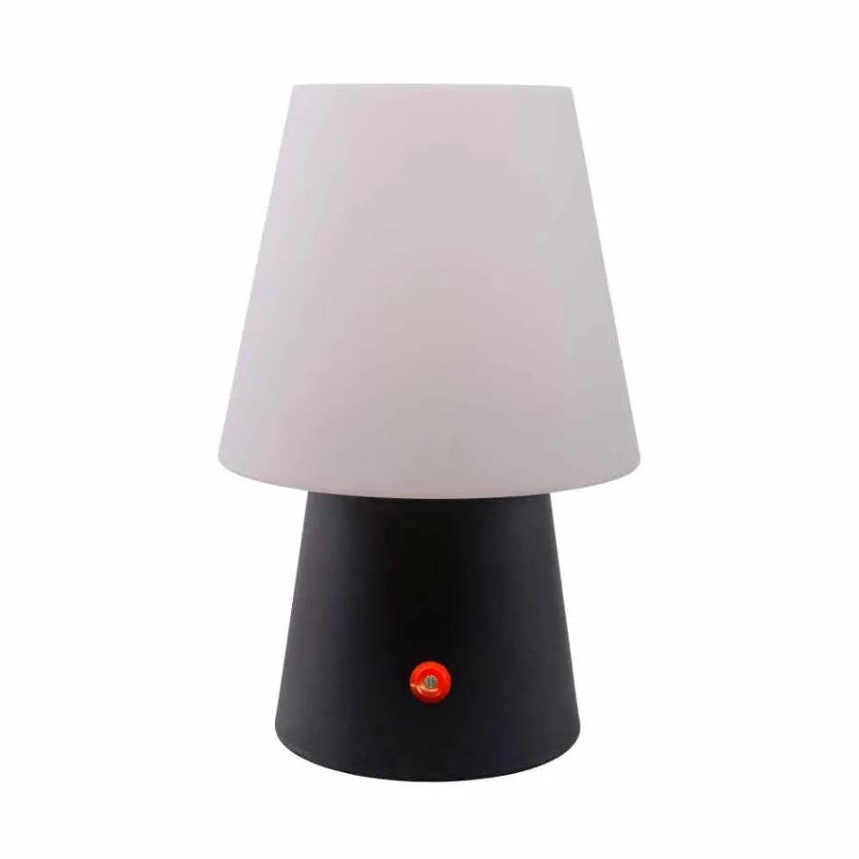 Wiederaufladbare LED-Lampe aus farbigem Kunststoff für drinnen oder draußen - Fungostar Viadurini