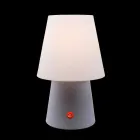 Wiederaufladbare LED-Lampe aus farbigem Kunststoff für drinnen oder draußen - Fungostar Viadurini