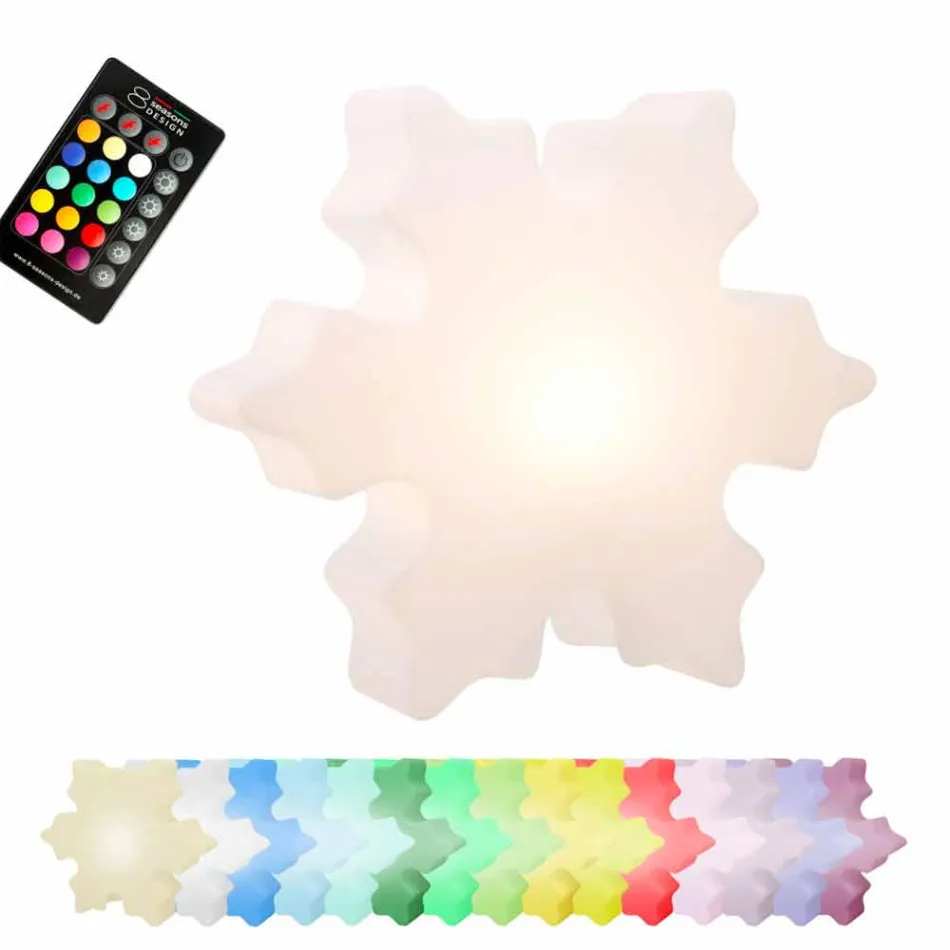 LED-Lampe, Solar oder E27 Kristall Design für drinnen oder draußen - Nevestar Viadurini