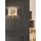 Klassische italienische Glaswandlampe mit Lampenschirm - Magrena Viadurini