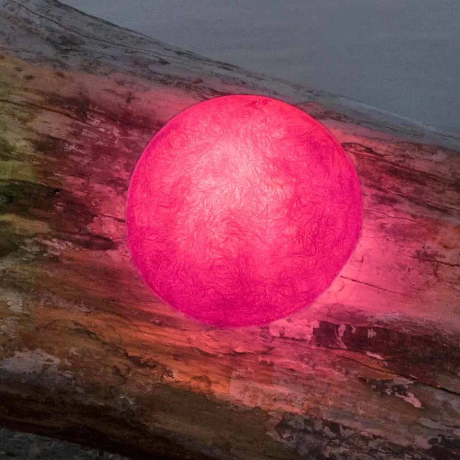 Außenwandleuchte In-es.artdesign Button Out in farbigem Nebulite Viadurini