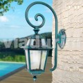Gartenwandlampe Mnade mit Aluminium, hergestellt in Italien, Kristel