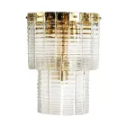 Moderne Wandleuchte aus handgefertigtem Luxusglas Made in Italy - Valadier Viadurini