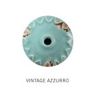 Handgefertigte Halbmond-Wandlampe aus Eisen und Keramik - Vintage Viadurini