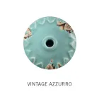 Handgefertigte Halbmond-Wandlampe aus Eisen und Keramik - Vintage Viadurini