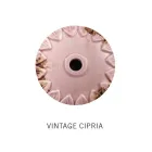 Handgefertigte Halbmond-Wandlampe aus Eisen und Keramik - Vintage Viadurini