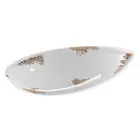 Handgefertigte Halbmond-Wandlampe aus Eisen und Keramik - Vintage Viadurini