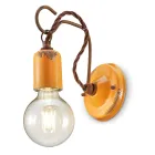 Industrielle handwerkliche Wandlampe aus Eisen und Keramik - Vintage Viadurini