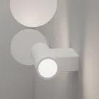 Design-Außenwandleuchte aus weißem oder schwarzem Aluminium - Leopida Viadurini