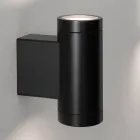 Design-Außenwandleuchte aus weißem oder schwarzem Aluminium - Leopida Viadurini