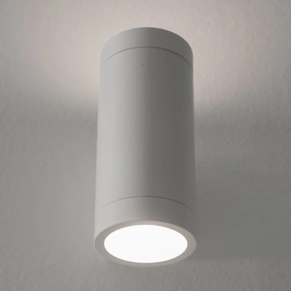 Design-Außenwandleuchte aus weißem oder schwarzem Aluminium - Leopida Viadurini