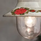 Außenwandleuchte aus handbemaltem weißem Aluminium - Imperia Viadurini