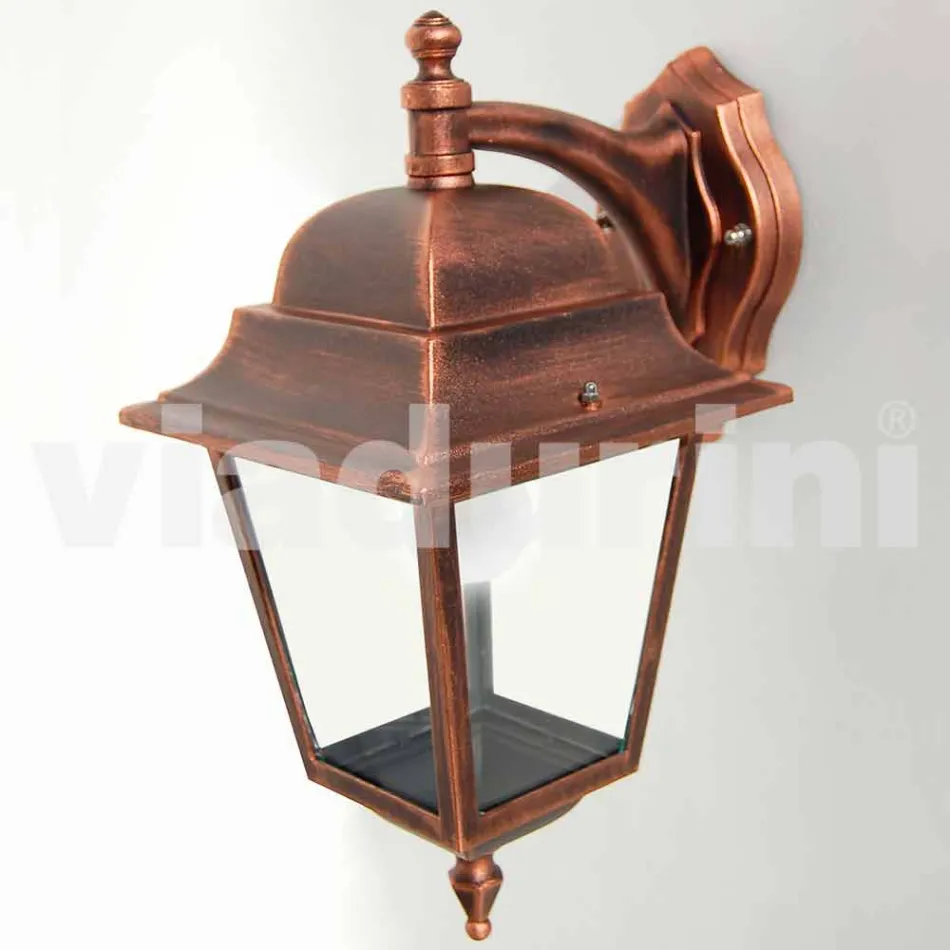 Aluminiumgartenwandlampe hergestellt in Italien, Aquilina Viadurini