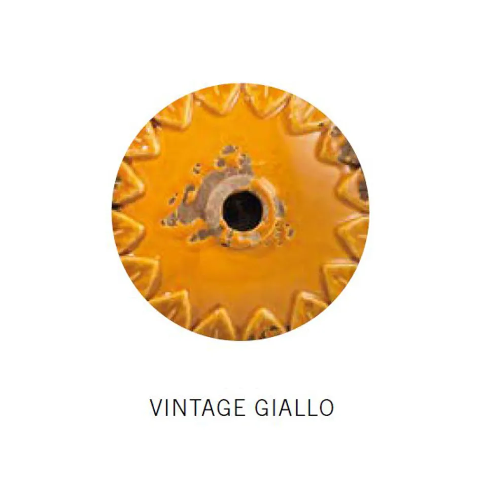 Wandleuchte aus Eisen und industrieller handgefertigter Keramik - Urban Viadurini