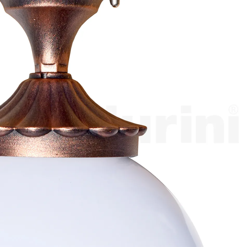 Deckenleuchte aus Acryl und schwarzem Aluminium Made in Italy - Trovanero Viadurini