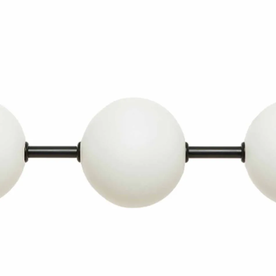 Pendelleuchte 3 Lichter aus Messing und Glas 2 Ausführungen - Alma von Il Fanale Viadurini