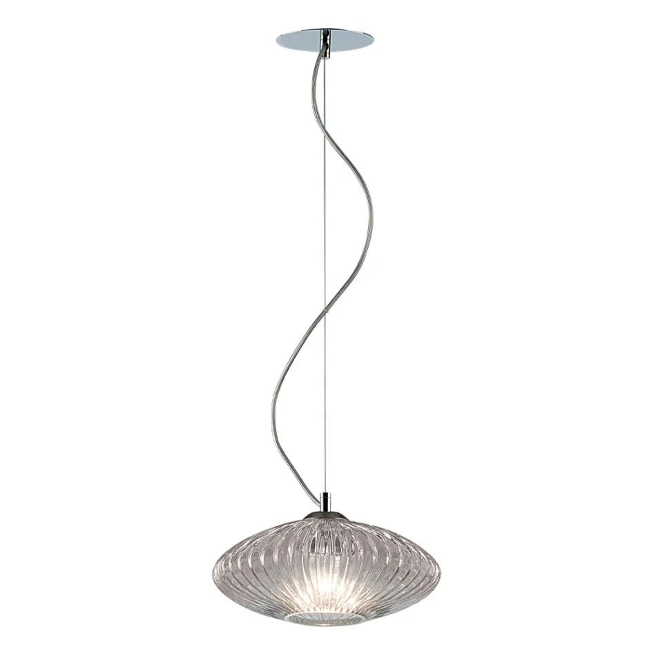 Handgefertigte Hängelampe aus mundgeblasenem Glas in Venedig - Dafne Viadurini