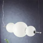 Handgefertigte Pendelleuchte aus geschichtetem venezianischem Glas - Jupiter Viadurini