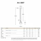 Pendelleuchte Abdichtung Messing und weißem Glas Viadurini