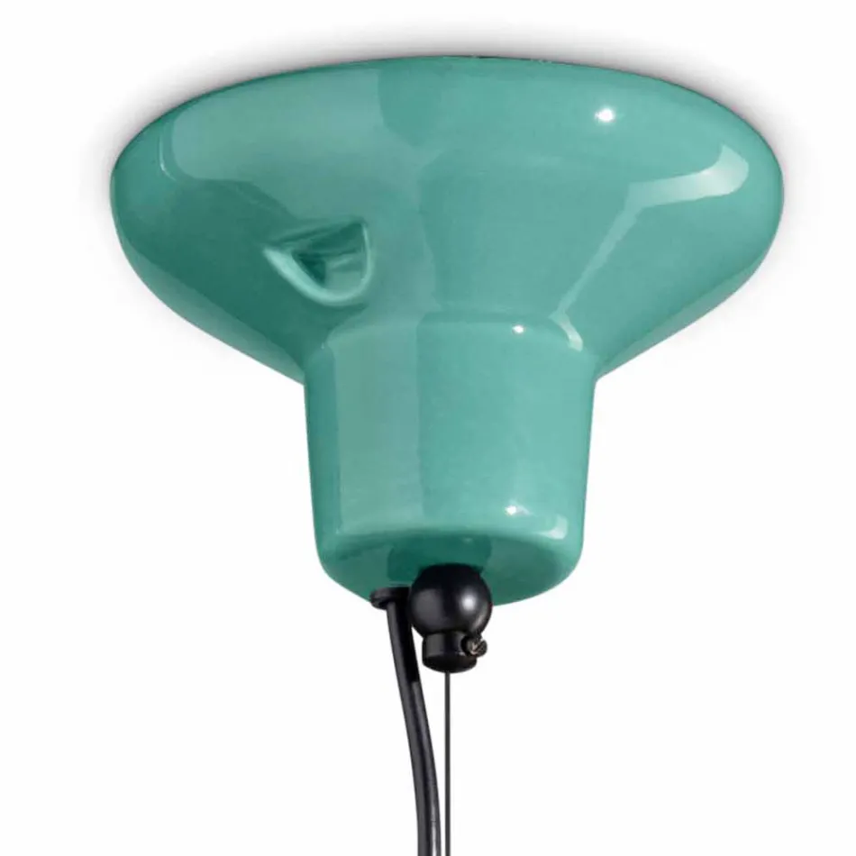 Hängelampe mit 3 Elementen unterschiedlicher Form, hergestellt in Italien – Bumbum Viadurini