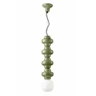 Hängelampe mit 4 Elementen aus Keramik und Glas, hergestellt in Italien – Capocabana Viadurini