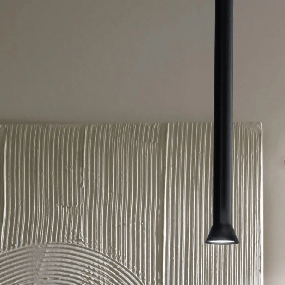 Hängelampe mit Metallrahmen und verstellbaren Kabeln – Birke Viadurini