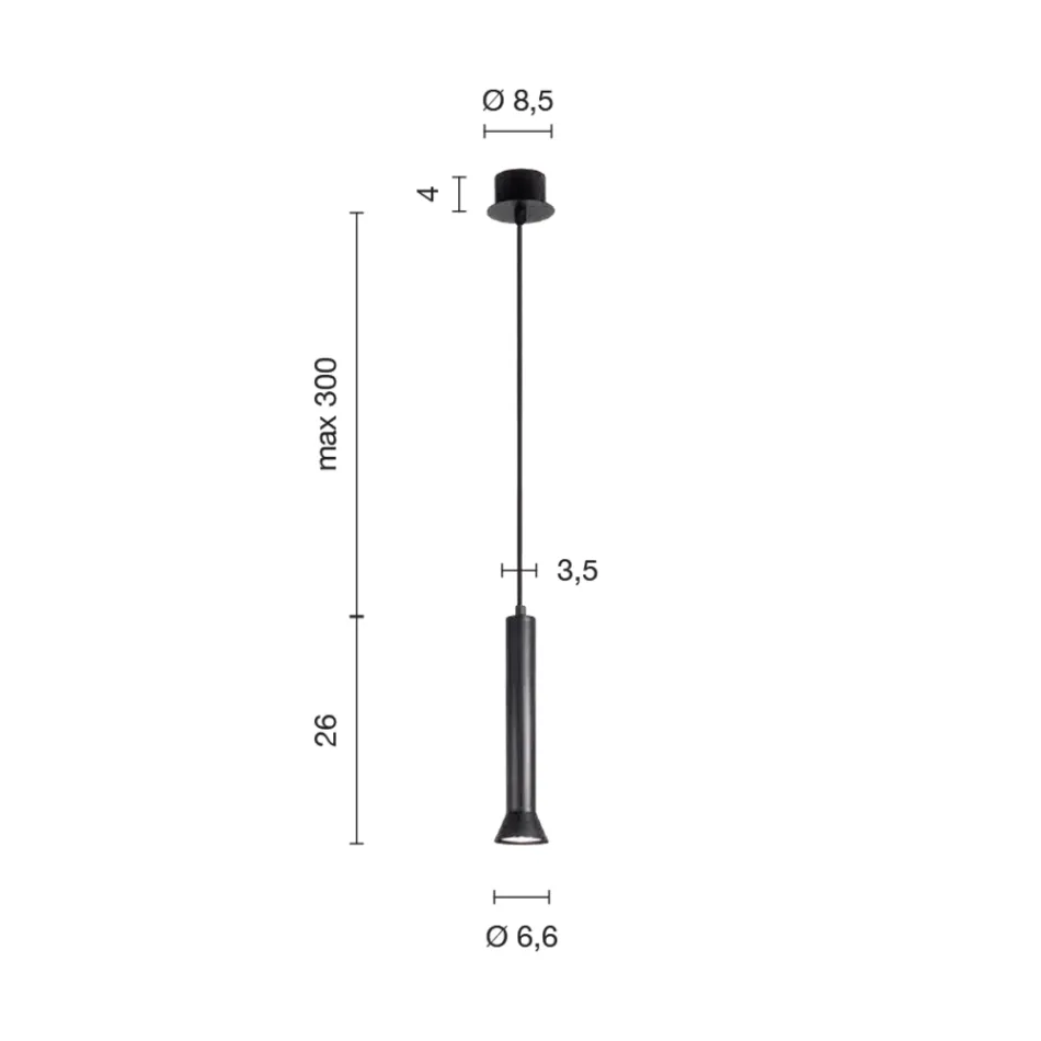 Hängelampe mit Metallrahmen und verstellbaren Kabeln – Birke Viadurini