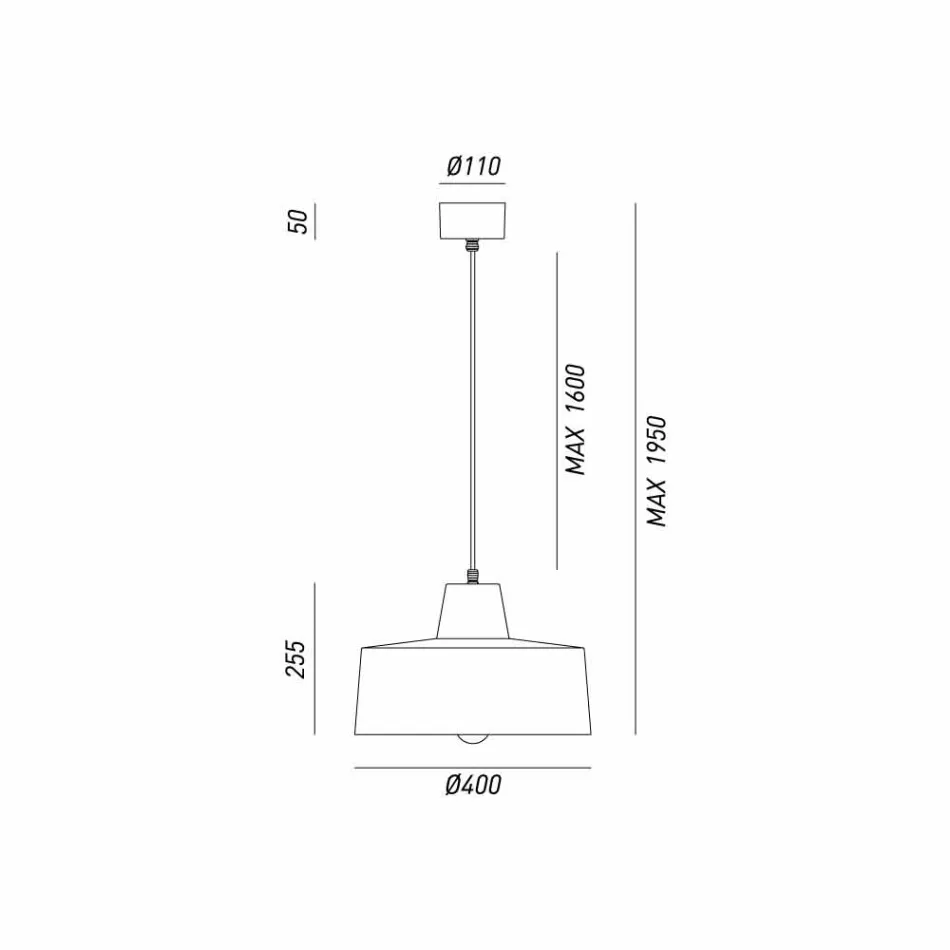 Lampendesign Suspension im antiken Eisen Jean Il Fanale Viadurini