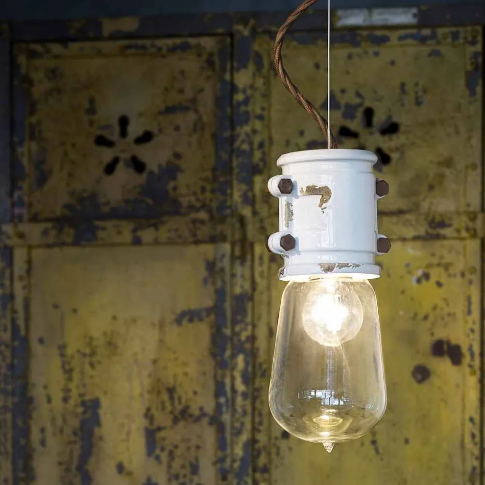 Handgearbeitete Urban Design Pendelleuchte Edith Ferroluce Viadurini