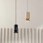 Hängeleuchte aus pulverbeschichtetem Aluminium und verstellbarem Kabel – Buxus Viadurini