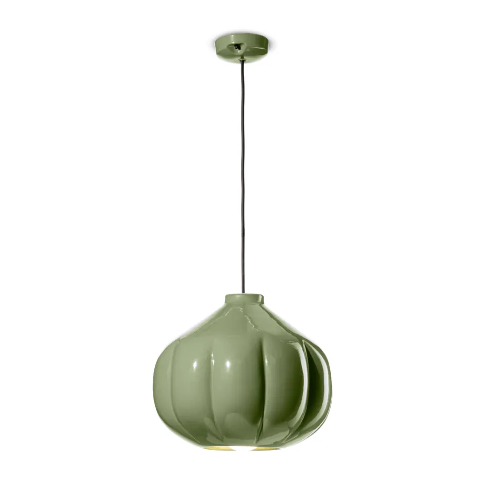 Pendelleuchte aus Keramik in 2 Ausführungen, hergestellt in Italien – Afoxe Viadurini