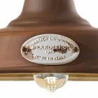 Lampe antike Eisensuspension und Keramik Teresa Ferroluce Viadurini