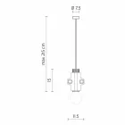 Hängelampe in Weiß, Anthrazit oder Gold Metall 2 Größen - Mekkasmo Viadurini