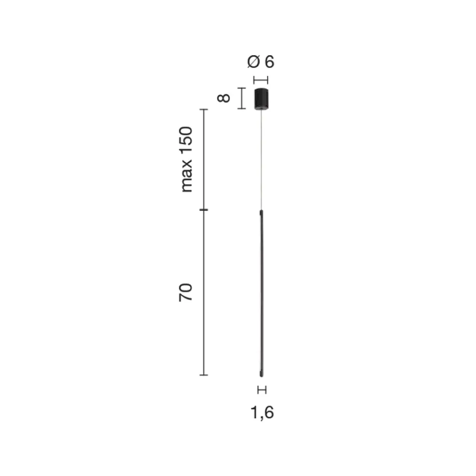 Hängelampe aus goldlackiertem Metall mit verstellbaren Kabeln – Orange Viadurini